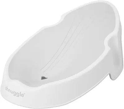 Saltea pentru baie Shnuggle - Alb/gri