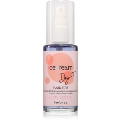 Inebrya Ice Cream Dry-T Fluid Star cristale lichide pentru par uscat si vopsit 60 ml