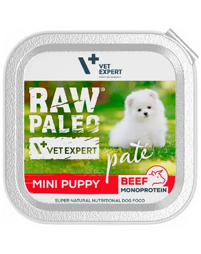 VETEXPERT Pate catelusi talie mica Raw Paleo Pate Puppy Mini 150g cu vita