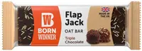 Flap Jack Oat Bar, ciocolată triplă, 100 g, Born Winner