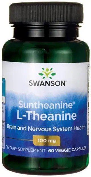 Suntheanine L-Theanine, 100 mg, 60 capsule, Swanson
