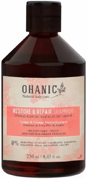 Ohanic Restore & Repair Șampon reparator pentru întărire și revigorare, 250 ml