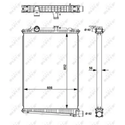 Radiator, racire motor NRF 509616