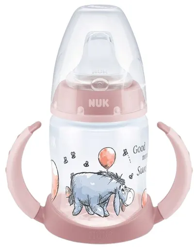 Sticlă de suc Nuk First Choice - Disney, 150 ml, roz, Yori