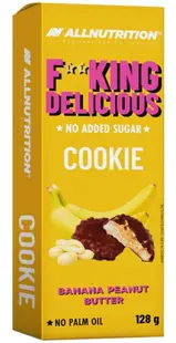 AllNutrition Fitking Delicious Cookie, banan și unt de arahide, 128 g