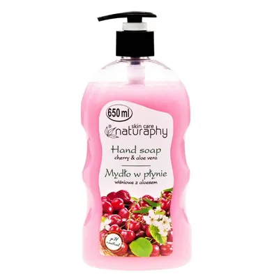 Sapun lichid Cirese si Extract de Aloe Vera Naturaphy, Blux | 650 ml