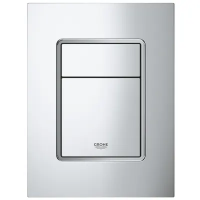 Placa de actionare Grohe Skate Cosmopolitan 37535000, marimea S, dubla actionare, 13 x 17.2 cm, verticala, crom