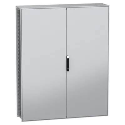 Dulap modular, cu montaj pe pardoseala, PanelSeT SFN, din otel decarbonizat(verde), 2000x1600x400mm, IP55, 2 usi