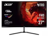Monitor gaming Acer - Nitro ED270Xbiipx, 27'', 200Hz, 1ms, FreeSync