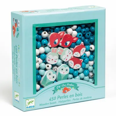 Kit creativ - Wooden Beads - Small Animals