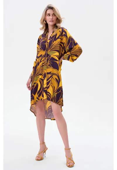 Rochie-tunica lejera - cu motive florale Tutti