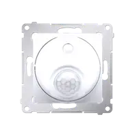 Intrerupator cu releu si senzor de miscare, cu protectie impotriva accesului neautorizat necesita instalatie 3 fire, alb
