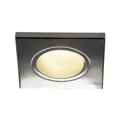 Spot incastrat, DOLIX OUT Ceiling lights GU10, chrome square, chrome