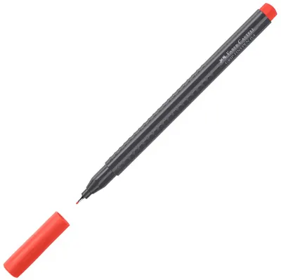 Liner Faber-Castell Grip - rosu, 0.4 mm