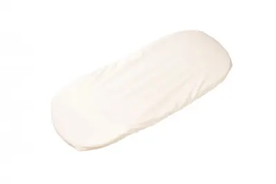 Set 2 cearsafuri cosulet si landou 72x30 cm din bumbac crem roz + protectie impermeabila