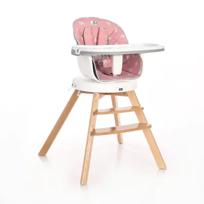 Scaun de masa Lorelli, 3 in 1, cu sezut rotativ, Napoli, Pink Bears