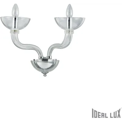 aplica Casanova, 2 becuri, dulie E14, L:540 mm, H:300 mm, Transparent