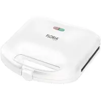 Sandwich-Maker, Model Triunghi, Placi Antiaderente, Putere 750 W, Alb