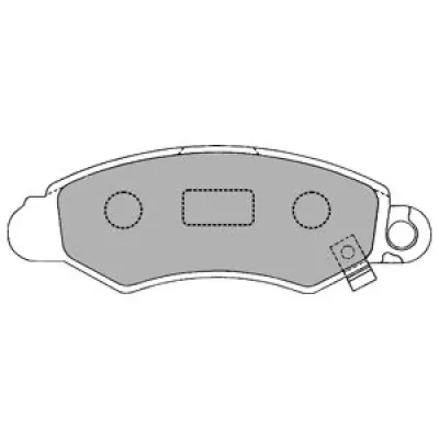 Set placute frana, frana disc DELPHI LP1318