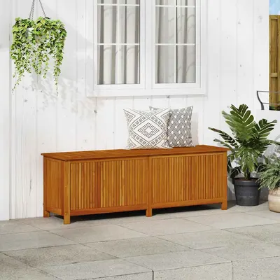 vidaXL Ladă de depozitare grădină, 175x50x58 cm, lemn masiv de acacia