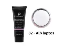 Polygel FSM Nr. 29 – Gel dens și stabil pentru unghii 30ML - ALB LAPTOS