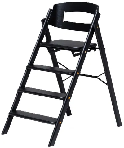 Scaun de masă din lemn pentru copii Kaos - Klapp, Black