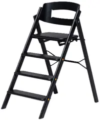 Scaun de masă din lemn pentru copii Kaos - Klapp, Black