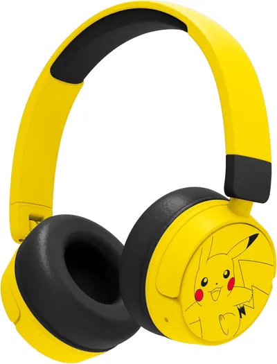 Căști pentru copii cu microfon OTL Technologies - Pokemon PIKACHU, wireless, galben