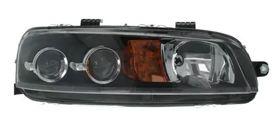 Far Dreapta (2*H1/H3, electric, fara motoras, culoare insertie: negru, culoare semnalizator: galben) potrivit FIAT PUNTO, PUNTO EVO/HATCHBACK