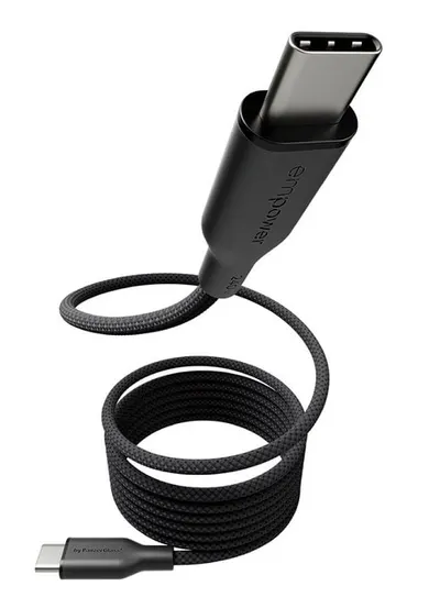 Cablu PanzerGlass - Magnetic Snake, USB-C/USB-C, 1.5 m, Space Black