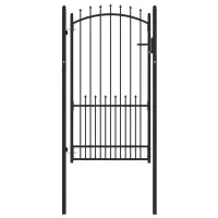 vidaXL Poartă de gard cu țepi EMMEN 100 x 175 cm