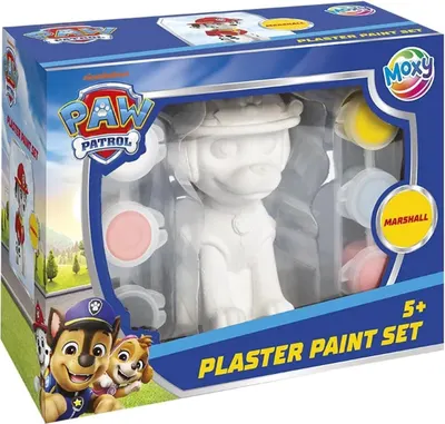 Set creativ Grafix - Colorează-ți figurină, Paw Patrol, Marshall