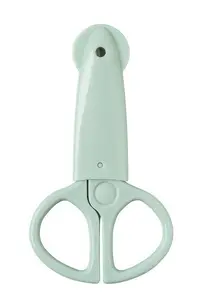 Forfecuta pentru bebelusi cu varf rotund swedish green Rotho babydesign