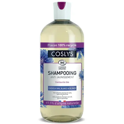 Sampon Bio Anti Ingalbenire pentru Par Alb, Gri sau Blond cu Extract de Albastrele 500ml