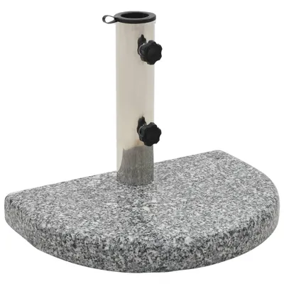 Gossi suport umbrela de soare, gri, granit, 10 kg, curbat