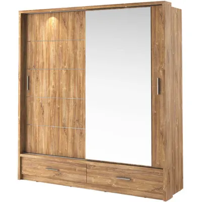 Dressing Aldo 3 , Stejar , 200x215x63 Cm