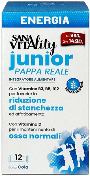 SanaVitality Enegia Junior Pentru vitalitate și energie, 12 pliculețe, Paladin Pharma