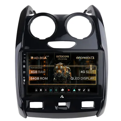 Navigatie Dacia Duster (2015-2020), Android, A-Octacore 4GB RAM + 64GB ROM, 9 Inch - AD-BGA9004+AD-BGRKIT366V2