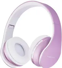 Căști wireless PowerLocus - P1, alb/mov