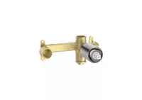 Valva baterie lavoar Roca Targa A5E3503SM0, incastrata, monocomanda, cartus ceramic, Otel satinat mat