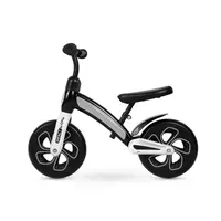 Bicicleta copii fara pedale Qplay Impact Negru 10 inch, de la 2 ani pana la 30 kg, roti din spuma EVA, limitator de viraj, scaun reglabil pe inaltime, inaltimea recomandata 50-90 cm, greutatea maxima suportata 30 kg