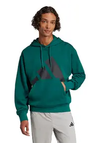 Hanorac cu imprimeu logo - Negru/Verde englez