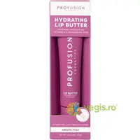 Gloss Hidratant pentru Buze cu Ulei de Avocado, Vitamina E si Acid Hialuronic Lip Butter Nuanta Grape Fizz 15ml