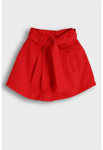 Pantaloni scurti cu croiala ampla - Rosu vermillion