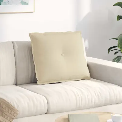 vidaXL Perna pentru spate Crem 60 x 19 x 50 cm țesătură