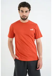 Tricou din bumbac Austin - Alb/Caramiziu