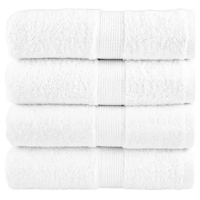 Gossi prosoape de maini premium solund 4 buc alb 30x30 cm 600gsm