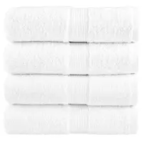 Gossi prosoape de maini premium solund 4 buc alb 30x30 cm 600gsm