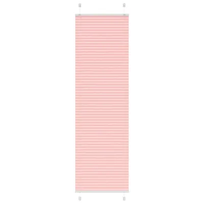vidaXL Jaluză plisată roz 60x200 cm Lățime țesătură 59,4cm poliester