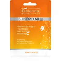 Bielenda Professional Supremelab Energy Boost mască textilă iluminatoare cu vitamina C 1 buc
